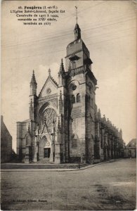 CPA Fougeres Eglise St Leonard (1237484)