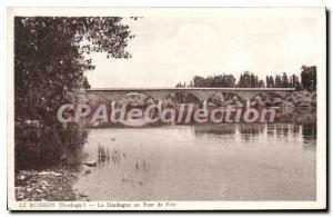 Old Postcard Le Buisson Dordogne Au Pont De Vien