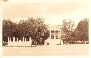 RPPC Pershing County Court House, Lovelock, NV 1943 Ogden RPO Vintage Postcard