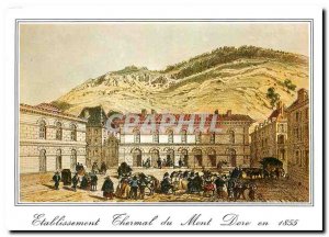 Modern Postcard Mont Dore Old engraving of Mount Dore Etablissement Thermal B...