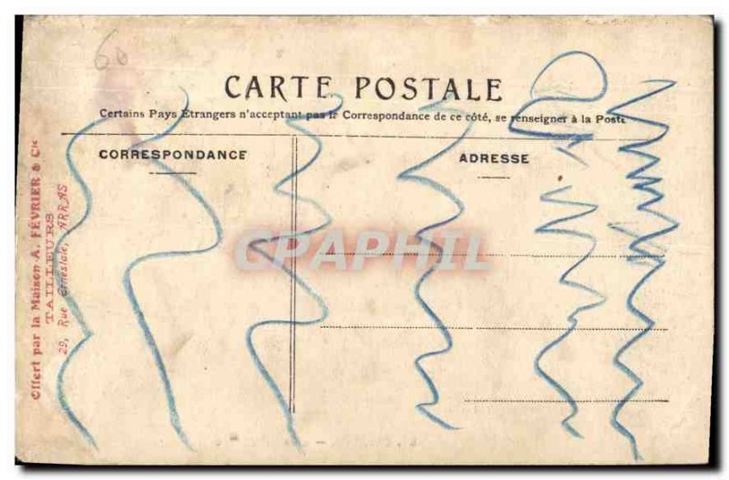 Old Postcard Chantilly The Antechamber