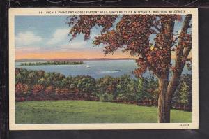Picnic Point,University of WI,Madison,WI Postcard 