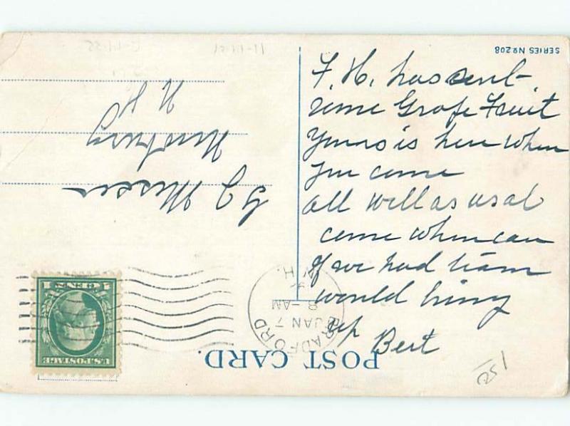 Pre-Linen Comic HUMANIZED CHICKEN WEARING CLOTHING AND TOP HAT AB8928