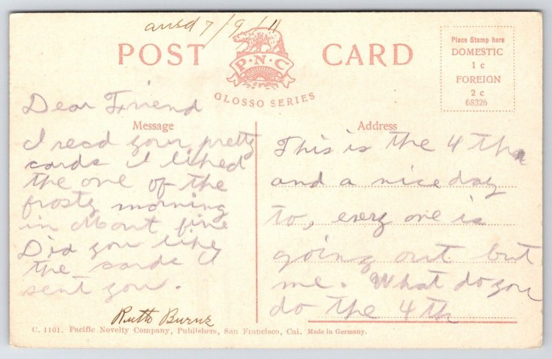 Mt Tamalpais  nr San Francisco~Guests @ Steps~West Poin Inn~Flags~Bell Telephone