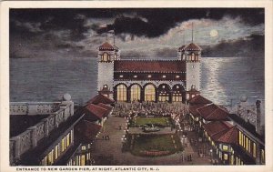 New Jersey Atlantic City Entrance To New Garden Pier At Night