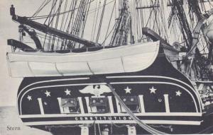 Stern of Tall Ship Constitution - Charlestown MA, Massachusetts
