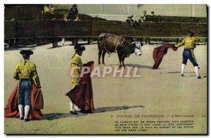 Old Postcard Bullfight Bullfight L & # 39estocade