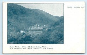 LAKE COUNTY, CA California ~ WITTER SPRINGS HOTEL ~ Burned Down c1910s Postcard