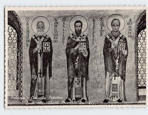 Postcard The Saints of the Oriental Church (XII Century), Palatine Chapel, Italy