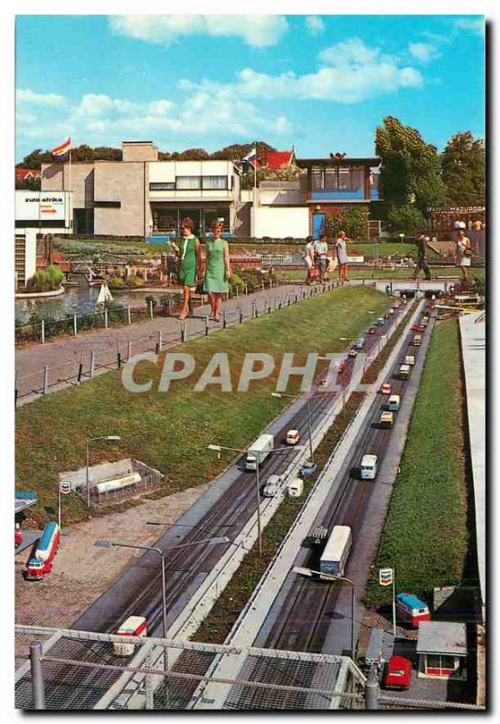 Postcard Modern Miniatuurstad Madurodam Den Haag Autoweg