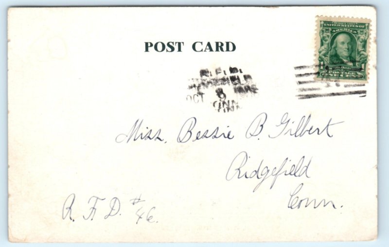 Danbury CT Fair Main Tent Optician Postcard Connecticut