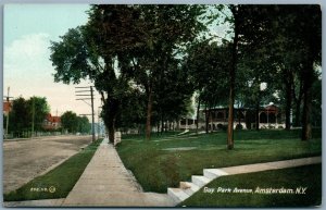 AMSTERDAM NY GUY PARK AVENUE ANTIQUE POSTCARD