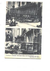 St Martin's Cathedral Before, After Bombardment, Ruins, Paris France