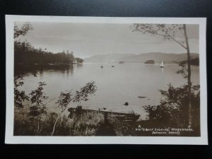 Cumbria: A QUIET EVENING WINDERMERE - RP Old Postcard - Pub by Abraham