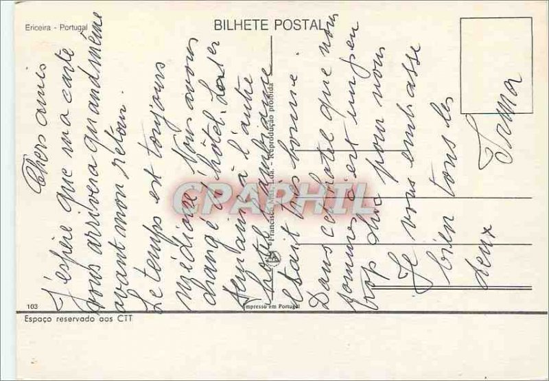 Postcard Modern Ericeira Portugal