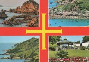Channel Islands Postcard - Guernsey - The Rocks of Albecq, Candie Gardens RR7182