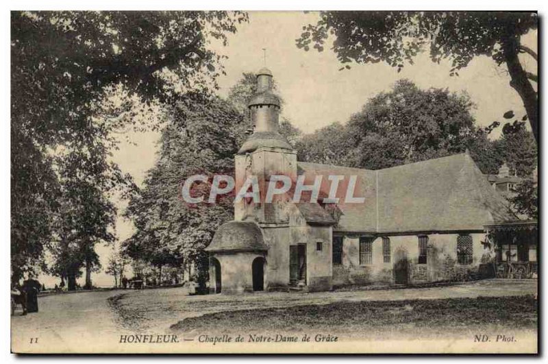 Postcard Honfleur Old Chapel of Our Lady of Grace