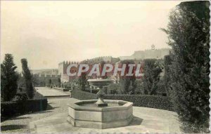 Postcard Modern Gardens Almeria Alcazaba