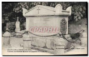 Old Postcard Chatillon sur Seine Tomb of Marshal Marmont at St cemetery Vorles