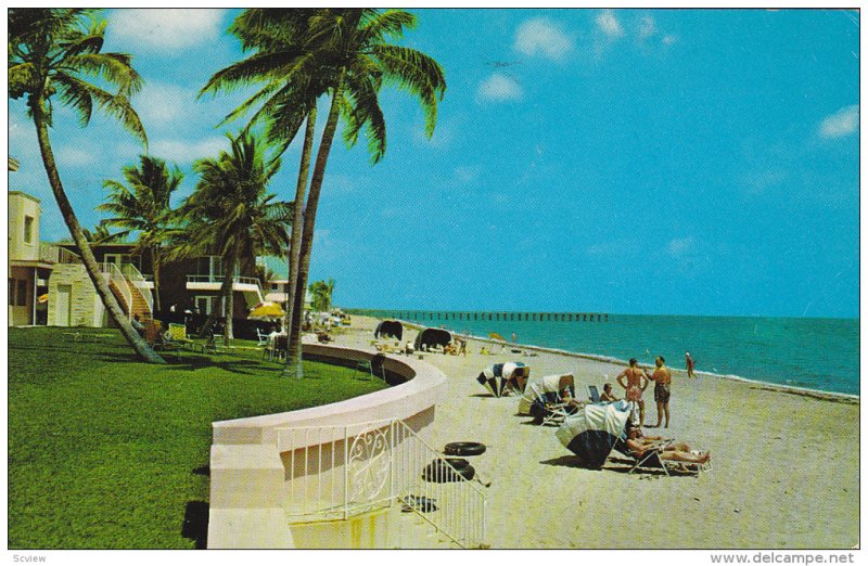 Beach Shore, Fishing Pier, FORT LAUDERDALE, Florida, 40-60's