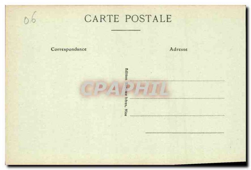 Postcard Old Nice Cascade du Chateau