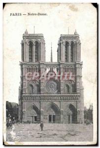 Old Postcard Paris Notre Dame