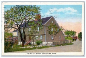 1936 The Ellery House Scene Street Gloucester Massachusetts MA Vintage Postcard 