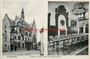 Germany, Hesse, Fechenheim, Rathaus Vorderansicht und Sitzungssaal