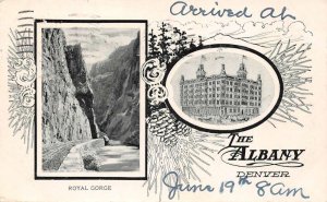Denver Colorado The Albany Hotel Undivided Back Vintage Postcard U1749