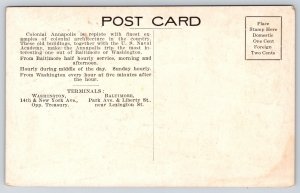 Annapolis Maryland~Multi-View~Old State House~Peggy Stewart~Paca~c1910 Postcard