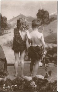 Cave Children from Davidson Bros Real Photographic Series London  Adorable Kids