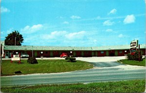 Oakwood Motel Geneseo Illinois IL Old Cars Postcard VTG UNP Koppel Vintage 