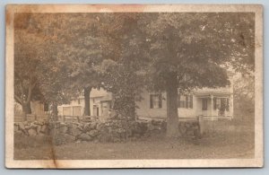 RPPC Colonial House  Concord New Hampshire Cancel  - Real Photo Postcard  1910