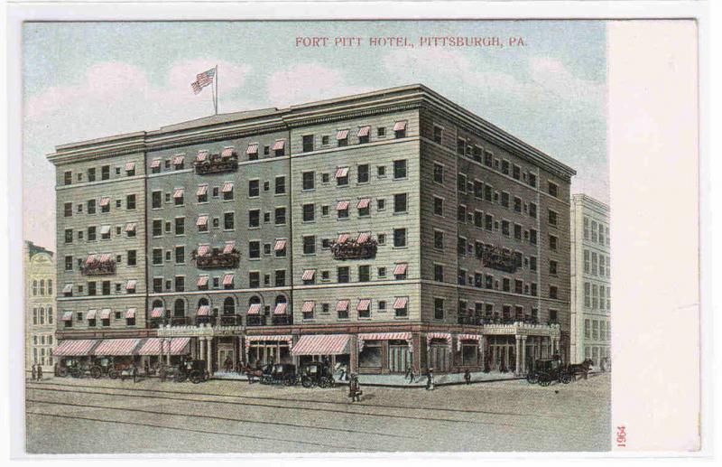 Fort Pitt Hotel Pittsburgh PA 1905c postcard