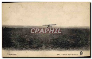 Postcard Old Landing Aviation