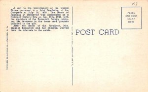Majestic Entrance to Home of Franklin D Roosevelt Hyde Park, New York Postcard