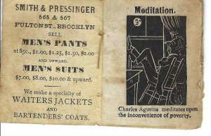 AP-120 NY Brooklyn Smith Pressingers Mens Clothes  Advertising Booklet