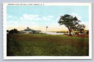 JH6/ Geneva New York Postcard c1910 Country Club Golf Links Course 159