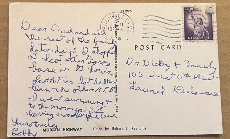 USED  POSTCARD - GREETINGS FROM THE OZARKS, MO