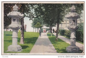 Japanese Lantern- Posts Canal Park, SAULT STE. MARIE, Michigan, PU-1909