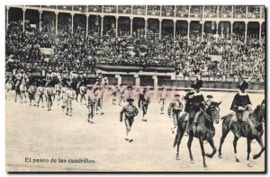 Old Postcard Bullfight Bullfight El paseo de las cuadrillas