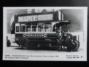 Omnibus OVERGROUND No.4 BUCKINGHAM PALACE ROAD Pamlin Print Postcard No.M2425