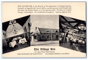 Colorado Springs Colorado CO Postcard Village Inn Multiview 1905 Vintage Antique
