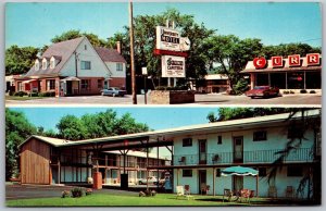Vtg Syracuse New York NY University Motel Roadside View Postcard