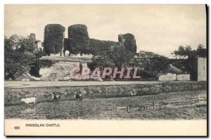 Old Postcard Castle Rhuddlan