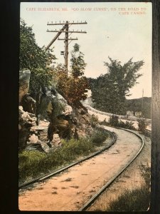 Vintage Postcard 1907-1915 Go Slow Curve Cape Casino Cape Elizabeth Maine