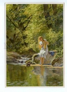 167941 Andersen Wild Swans by Paul HEY vintage Tobacco Card