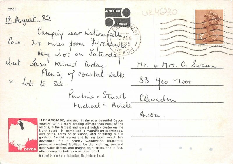 uk46330 ilfracombe town and harbour devon uk