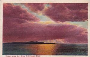 Sunset Over The Great Salt Lake Utah