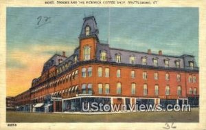 Hotel Brooks & the Pickwick Coffee Shop - Brattleboro, Vermont VT  